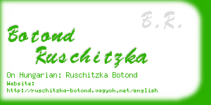 botond ruschitzka business card
